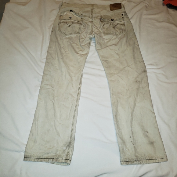 Super stained distressed bleached levi jeans Sz 31 - Picture 3 of 16